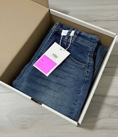 VGU1883 - QUẦN ỐNG LOE JEAN XANH (Q.LẺ)