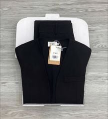 KS1577 - SET ÁO KHOÁC, QUẦN DÀI ĐEN (KHÔNG KÈM ÁO TRONG)