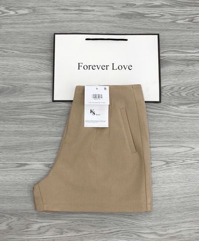 KS1571 - QUẦN SHORT TÚI XÉO (NÂU)