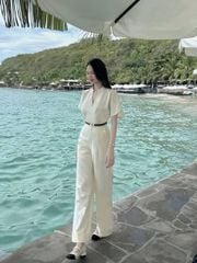 KS1590 - SET KEM XẺ CỔ V (KÈM NỊT NÂU)