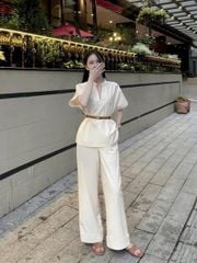 KS1590 - SET KEM XẺ CỔ V (KÈM NỊT NÂU)