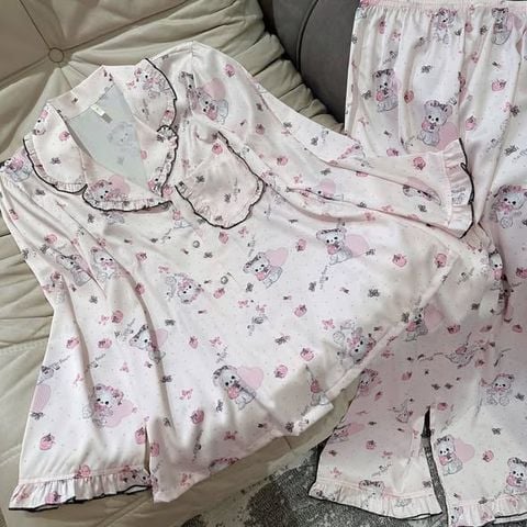 SKY9694 - SET BỘ NGỦ DÀI HỌA TIẾT GẤU