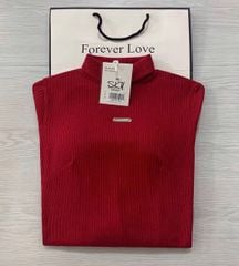 SKY5976 - ĐẦM DÀI BODY CỔ LỌ (ĐỎ)