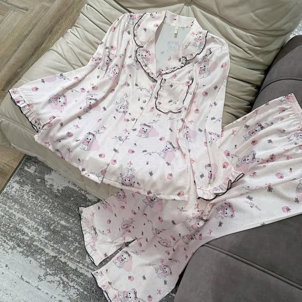 SKY9694 - SET BỘ NGỦ DÀI HỌA TIẾT GẤU