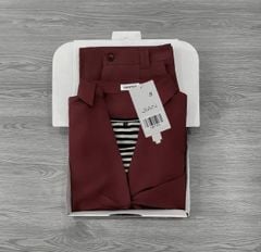 TB9751 - SET SƠMI XOẮN EO, QUẦN DÀI ĐỎ ĐÔ (KÈM ÁO TRONG)