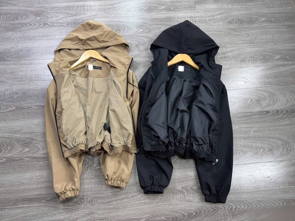 VGU2055 - ÁO KHOÁC 2 LỚP CÓ NÓN (NÂU)