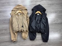 VGU2055 - ÁO KHOÁC 2 LỚP CÓ NÓN (NÂU)