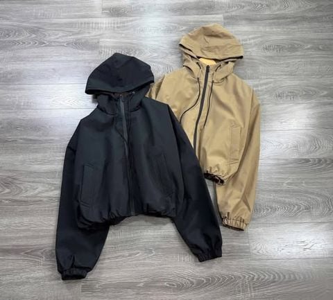 VGU2055 - ÁO KHOÁC 2 LỚP CÓ NÓN (NÂU)