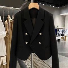 KS1664 - ÁO KHOÁC VEST VẠT BẦU (ĐEN) - LẺ