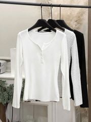 SHE4788 - ÁO THUN TAY DÀI BASIC (ĐEN)