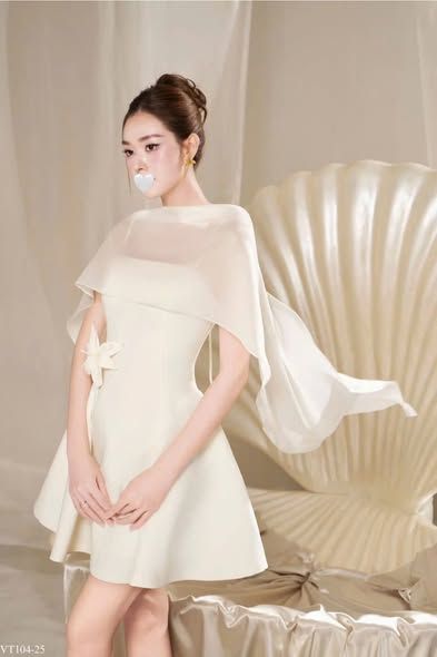 SKY9719 - ĐẦM 2 DÂY PHỐI CHOÀNG - KÈM TAG HOA