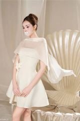 SKY9719 - ĐẦM 2 DÂY PHỐI CHOÀNG - KÈM TAG HOA