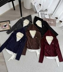 TB9824 - ÁO THUN 2 LỚP CÓ NÓN (NÂU)