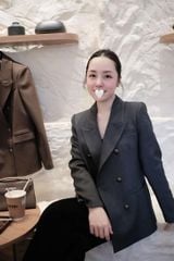 SHE4790 - ÁO KHOÁC VEST PHỐI NÚT K.LOẠI (XÁM) - LẺ