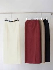 TB9818 - CHÂN VÁY DÀI LẺ - MÀU KEM ( KO KÈM NỊT)