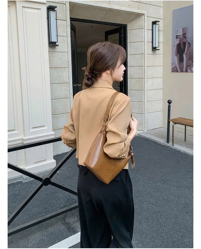 KS1664 - ÁO KHOÁC VEST VẠT BẦU (ĐEN) - LẺ