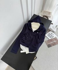 TB9825 - ÁO THUN 2 LỚP CÓ NÓN (XANH ĐEN)