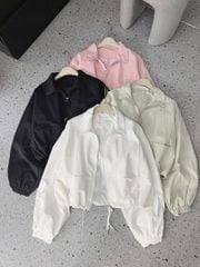 KS1691 - ÁO KHOÁC DÙ BASIC (TRẮNG)