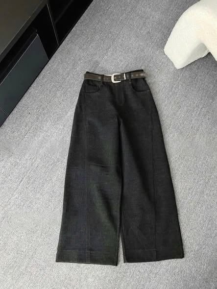 TB9815 - QUẦN DÀI KÈM NỊT (XÁM NÂU)