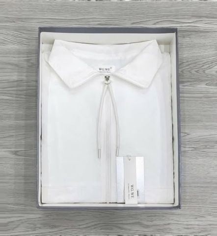 KS1691 - ÁO KHOÁC DÙ BASIC (TRẮNG)