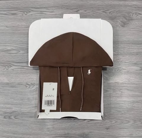 TB9824 - ÁO THUN 2 LỚP CÓ NÓN (NÂU)