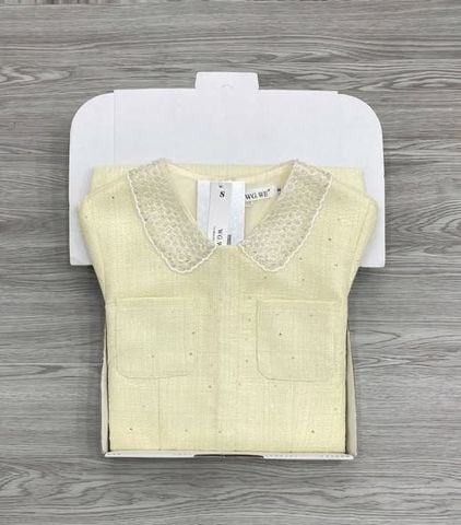 KS1683 - ĐẦM NGẮN CAO CẤP MÀU VÀNG