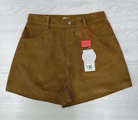 SHE4815 - QUẦN SHORT NHUNG TĂM (MÀU BÒ)