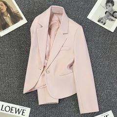 TB9867 - ÁO KHOÁC VEST 1NÚT KIỂU (HỒNG)