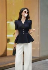 VGU2181 - SET ÁO PEPLUM - QUẦN DÀI