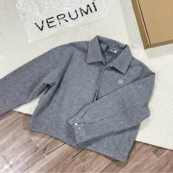 VGU2177 - ÁO KHOÁC KIỂU SƠMI (XÁM MUỐI TIÊU)