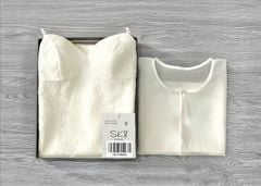 SKY9846 - ĐẦM REN 2DÂY KÈM CHOÀNG (KEM)