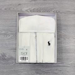 SKY9938 - ÁO KHOÁC CÓ NÓN THÊU NGỰA (TRẮNG KEM)