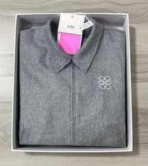 VGU2177 - ÁO KHOÁC KIỂU SƠMI (XÁM MUỐI TIÊU)