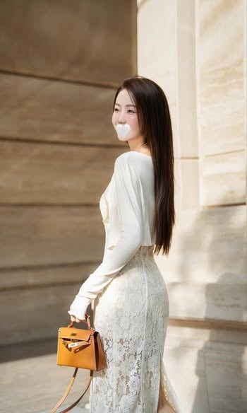 SKY9986 - SET ÁO KHOÁC + ĐẦM REN 2 DÂY (KEM)