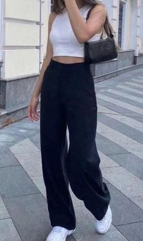 VGU2299 - QUẦN TÂY DÀI BASIC (ĐEN)