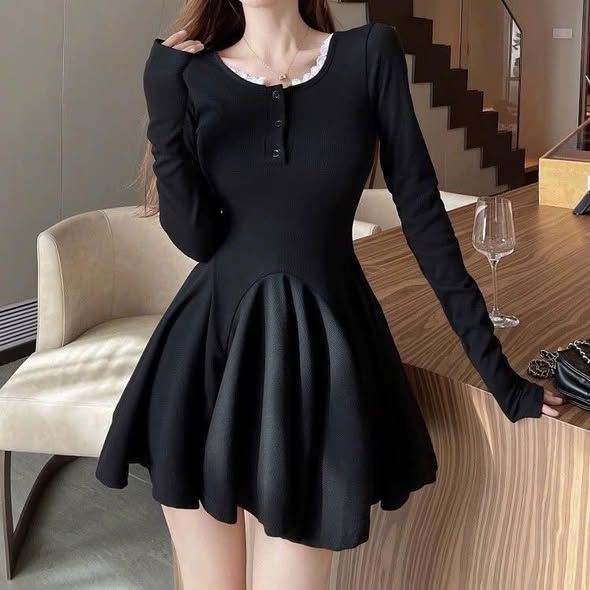 VGU2338 - ĐẦM NGẮN BODY VIỀN REN