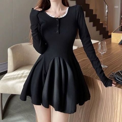 VGU2338 - ĐẦM NGẮN BODY VIỀN REN