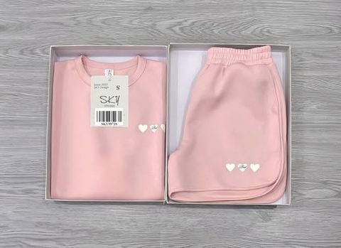 SKY9973 - SET BỘ NGẮN HÌNH TIM (HỒNG PASTEL)