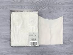 SKY9986 - SET ÁO KHOÁC + ĐẦM REN 2 DÂY (KEM)