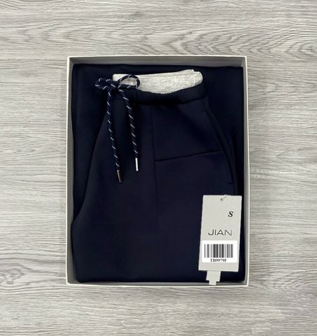 TB9979 - QUẦN THUN DÀI PHỐI LƯNG (XANH ĐEN)