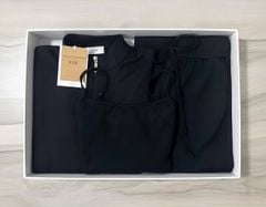 VGU2330 - SET 3 MÓN - ÁO KHOÁC + ÁO 2 DÂY + QUẦN DÀI ( SET ĐEN)