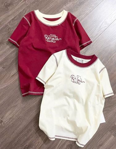 VGU2351 - ÁO THUN IN RENATA - MÀU KEM