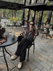 SKY0029 - SET CAO CẤP ÁO KHOÁC + QUẦN DÀI CHẤM BI