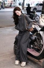 SKY0029 - SET CAO CẤP ÁO KHOÁC + QUẦN DÀI CHẤM BI