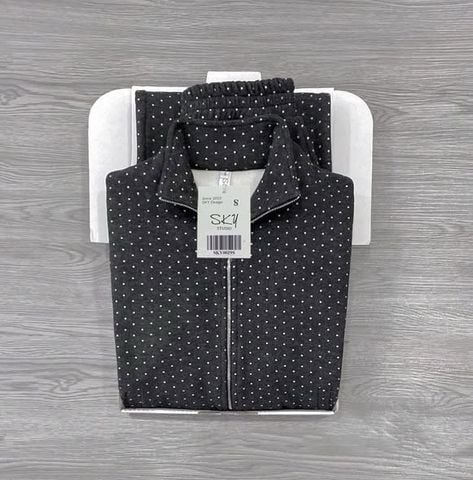 SKY0029 - SET CAO CẤP ÁO KHOÁC + QUẦN DÀI CHẤM BI