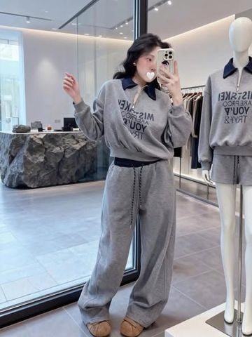 VGU2344 - SET BỘ DÀI KHÓA KÉO IN CHỮ MISTAKEY