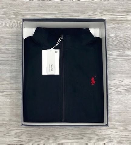 KS1865 - ÁO KHOÁC THÊU NGỰA (ĐEN) - LẺ