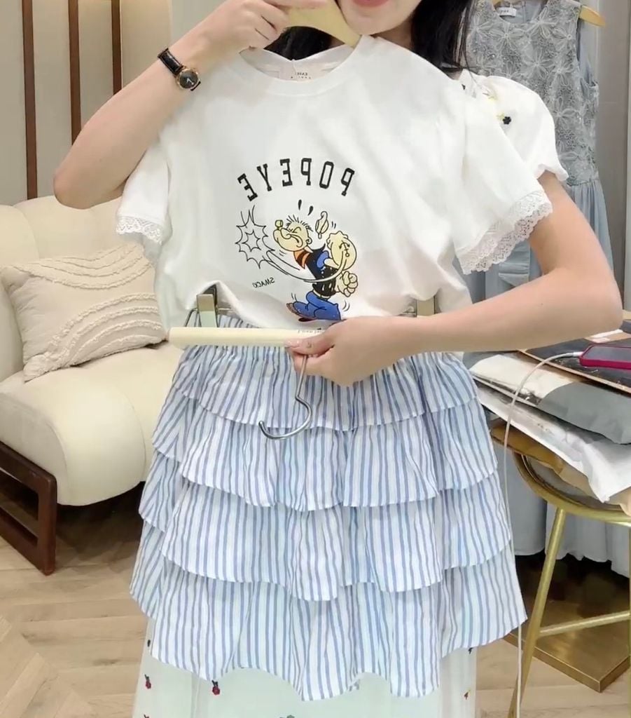 OAK0075 SET ÁO THUN + CV TẦNG