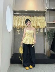 VGU0538 - SET ÁO ỐNG VÀNG - QUẦN DÀI ( KÈM DÂY)