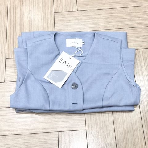 OAK0130 SET ÁO GILE, CV DÀI (XANH)